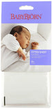 Babybjorn Organic Fitted Sheet for Cradle - White