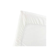 Babybjorn Organic Fitted Sheet for Travel Cot Light - White