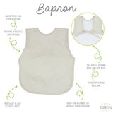 BapronBaby Feeding Bib - Solid Champagne Minimalist