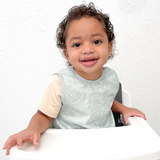 BapronBaby Feeding Bib - Dino Friends Sage