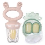 Haakaa Fresh Food Feeder Teether + Freeze Tray - Blush