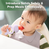 Haakaa Fresh Food Feeder Teether + Freeze Tray - Lavender