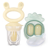 Haakaa Fresh Food Feeder Teether + Freeze Tray - Oat