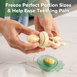 Haakaa Fresh Food Feeder Teether + Freeze Tray - Oat