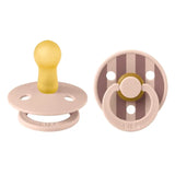 BIBS Studio Colour Round Latex Pacifier Size 2 - Blush Mix (Pack Of 2 )