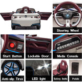 BMW I4 Licensed Electric Ride-On 12V Car - White