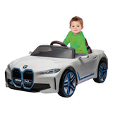 BMW I4 Licensed Electric Ride-On 12V Car - White