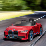 MYTS 12V Licensed BMW I4 Kids Car - Red