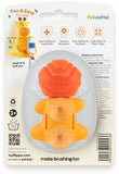 Flipper Fun Animal Kids Toothbrush With Holder Giraffe & Lion - Pack of 2