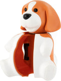 Flipper Fun Animal Kids Toothbrush With Holder Beagle & Cat - Pack of 2