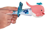 Flipper Oral Hygiene Set Toothbrush Cover & Toothpaste Squirter And Soft Bristle - Giraffe & Whale