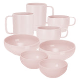 Inochi Amori Feeding Set for Toddlers Pack of 8- Light Pink