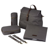 BabaBing Barca 2 In 1 Diaper Bag With Hooks And Changing Pad – Grey