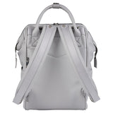 BabaBing Mani Vegan Leather Diaper Bag With Hooks And Changing Pad – Dove
