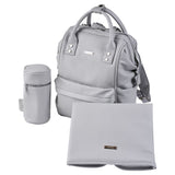 BabaBing Mani Vegan Leather Diaper Bag With Hooks And Changing Pad – Dove
