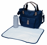 BabaBing Roma 2 Diaper Bag With Hooks And Xl Changing Pad – Navy