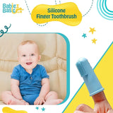 BabiesBasic Finger Toothbrush with Travel Case - Sky Blue