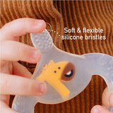 Marcus & Marcus - Silicone Baby Teething Toothbrush - Ollie - Laadlee