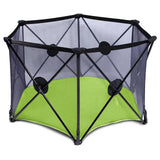 Baby Safe Foldable Playard - Green