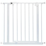 Baby Safe Metal Safety Gate with 20cm Extension - White