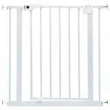 Baby Safe Metal Safety Gate with 30cm Extension - White
