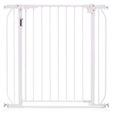 Baby Safe Metal LED Safety Gate with 20cm x 2 Extension - White