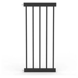 Baby Safe Wooden Safety Gate with 35cm Black Extension - Natural Wood