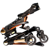 Baby's Nest 2 in 1 Stroller Black With Brown