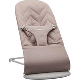 BabyBjorn Bliss Woven Bouncer With Petal Quilt Design - Sand Grey