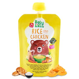 Babylikes Halal Baby Food Pouch - Rice and Chicken 130g - Pack of 6