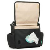 Babymel Eco Quilt Stroller Diaper Bag - Black