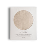 Mushie Crib Sheet Medium Natural Stripe - Laadlee