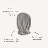 Mushie Bath Mitt 2-Pack Fall Yellow - Laadlee