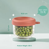 Beaba Glass Food Jar 150ml - Terracota