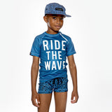 Beach & Bandits Ride The Wave Baby Swim Tee
