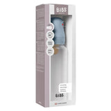 BIBS Latex Nipple Baby Bottle Medium Flow 3M-6M - 270ml - Baby Blue