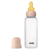 BIBS Latex Nipple Baby Bottle Medium Flow 3M-6M - 270ml - Blush