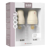 BIBS Latex Nipple Baby Bottle Slow Flow 0M-3M - 150ml - Ivory (Pack of 2)