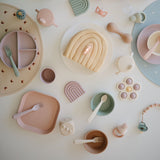 Mushie Silicone Pacifier Clip Luna - Blush