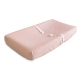 Mushie Changing Pad Cover Blush - Laadlee