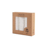 Anvi Baby Muslin Face & Burp Cloth Set of 3 - White Crow