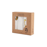 Anvi Baby Muslin Face & Burp Cloth Set of 3 - Yellow Creatures
