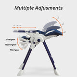 Lovely Baby Lux High Chair - Navy Blue