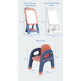 Lovely Baby Bear Drawing Board and Chair Set - Pink