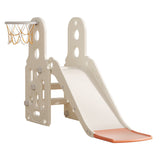 Lovely Baby Slide With Basketball Hoop - White