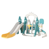 Lovely Baby Slide & Swing Set w/ Hoop & Football Goal