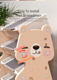 Lovely Baby Bear Storage Rack W/ 10 Boxes - Blue & Pink