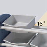 Lovely Baby Storage Rack With Book Shelf - Blue