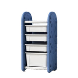 Lovely Baby Storage Rack With 4 Boxes - Blue