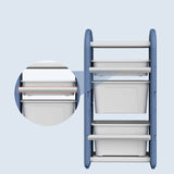 Lovely Baby Storage Rack With 4 Boxes - Blue